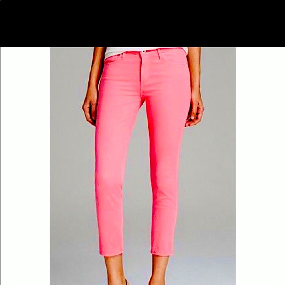 AG Prima Crop pink jeans